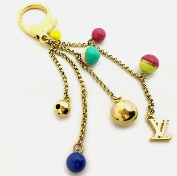 LOUIS VUITTON MONOGRAM PORTE CLES GRELOTS KEY RING CHARM/90448 - Picture 9 of 9